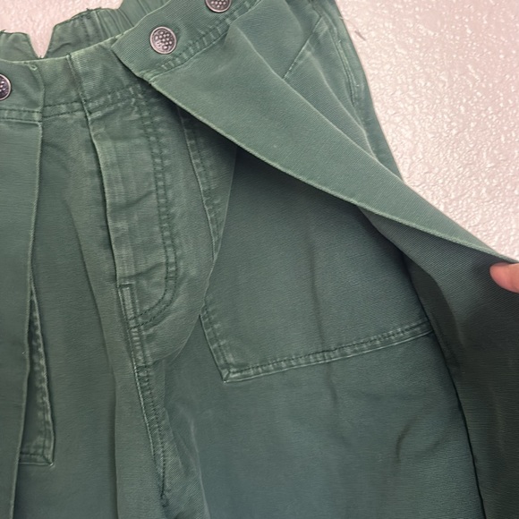 Free People Green Crop Pants size 6 - Picture 2 of 5
